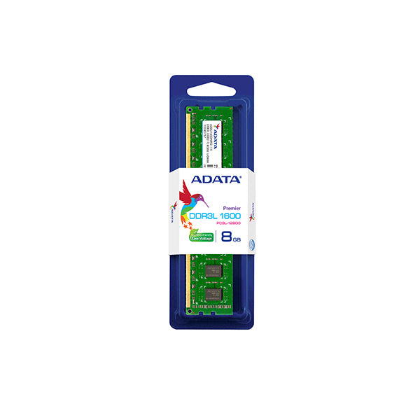 Memoria ADATA 8GB DDR3 1600Mhz bajo voltaje ADDU1600W8G11-S