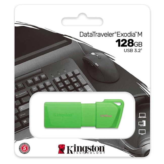 Memoria Kingston 128GB USB 3.2 Gen EXODIA Verde