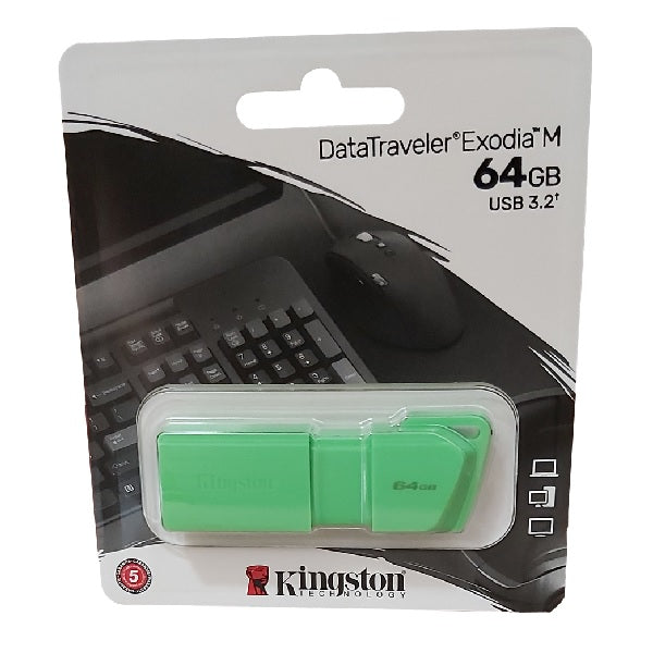 Memoria Kingston 64GB USB 3.2 Gen 1 Exodia Verde