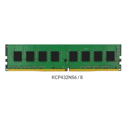 MEMORIA KINGSTON 8GB DDR4 3200MHZ SINGLE RANK KCP432NS6/8