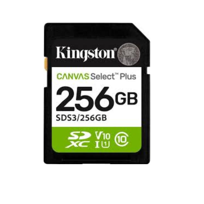 Memoria Kingston 256GB SD Canvas Select Plus V10 150MB/s
