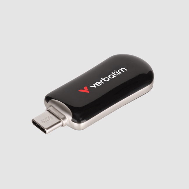 Memoria Verbatim Plectra 64GB USB-C Flash Drive modelo VB30224 color Negro