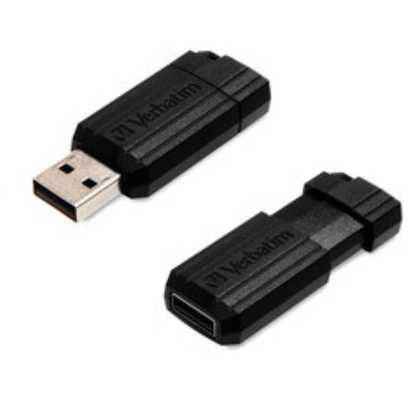 Memoria Verbatim 64GB Pinstripe USB 2.0 modelo VB49065 color Negro