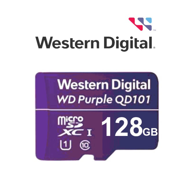 Memoria WD 128GB MicroSD clase10 para video HD hasta 50MB por segundo