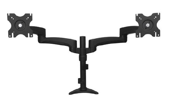 SOPORTE CON BRAZOS ARTICULADOS PARA DOS MONITORES-30.5CM (12) A 61CM