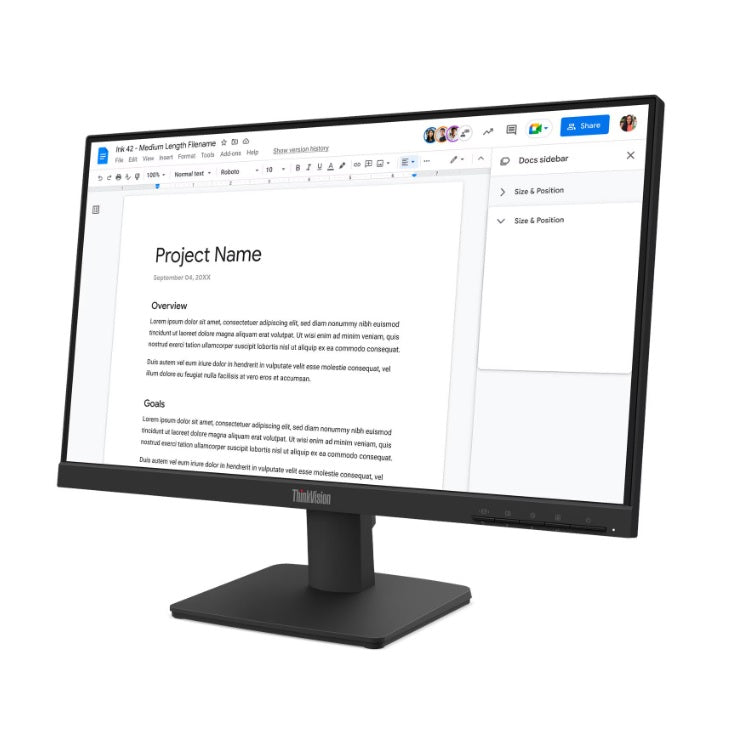 Monitor Lenovo ThinkVision S22-4e 21.5 pulg 1920*1080 100Hz HDMI Negro