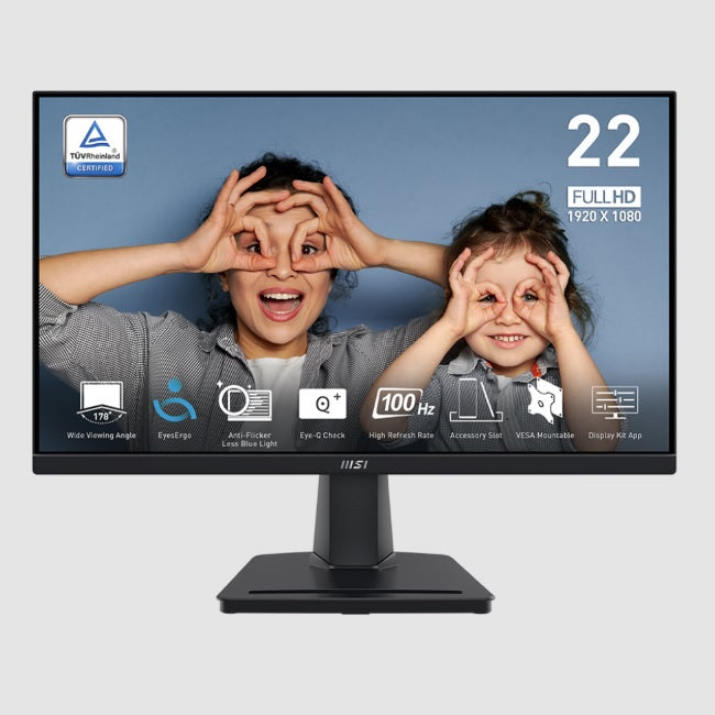 Monitor MSI 22 PRO MP225V 1920x1080 full HD 100hz 1xHDMI 1xVGA con ranura para telefono