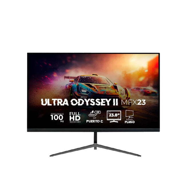Monitor Balam Rush 23.8 Ultra Odyssey II MFX23 IPS plano Negro Full HD 1MS 100Hz HDMI + DP + 3.5mm