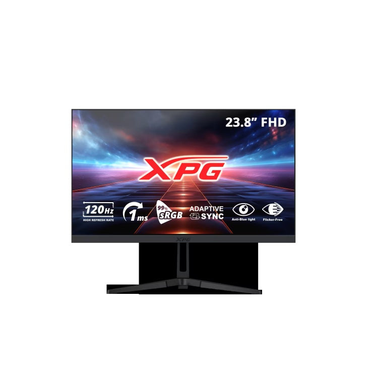 Monitor XPG Rift R24F2 23.8 pulg plano 120Hz Negro HDMI + DP 1920X1080 full HD RIFT R24FT R24F2-BKCMX