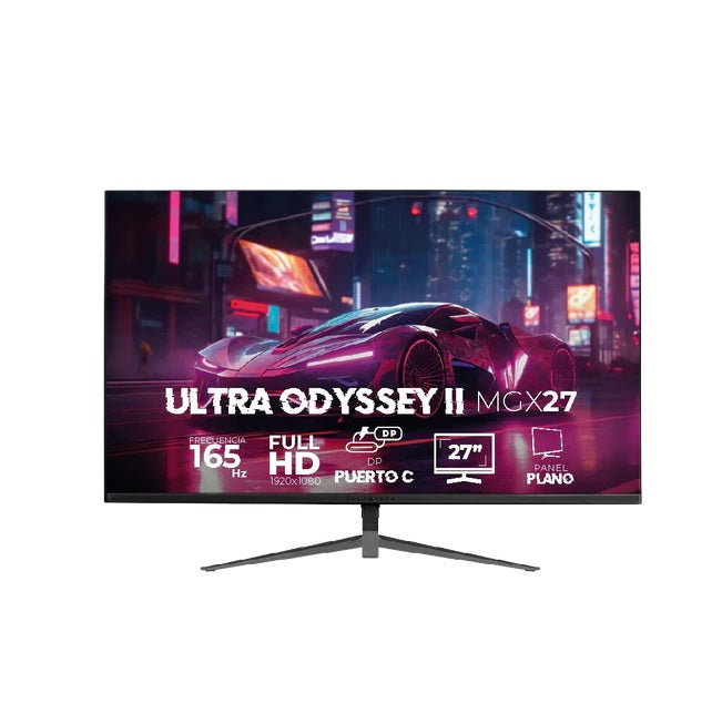 Monitor Balam Rush 27 Ultra Odyssey II MGX27 VA plano Negro Full HD 1MS 165Hz HDMI + DP + TYPE-C 15W + 3.5mm