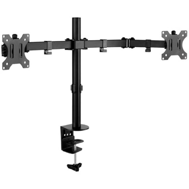 Soporte Brobotix de 2 brazos paa monitores de 13 pulg a 32pulg sobre excritorio color Negro