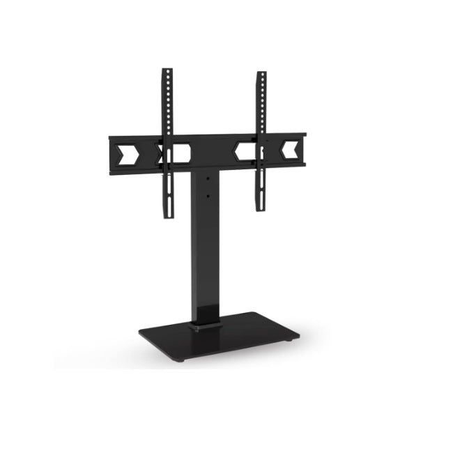 Soporte de TV Brobotix con base de cristal templado para pantalla de 37A 75 modelo 6007778 color Negro