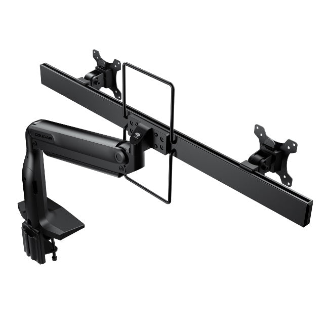 Soporte de Escritorio Cougar DUO350 para 2 Monitores de alta resistencia VESA con Movimientos de ajustes