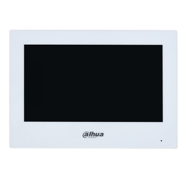 Monitor Dahua DHI-VTH2621GW-P IP touch 7 pul PoE estandar 6&1 E&S de Alarmas interior soporta 4 frentes de calle