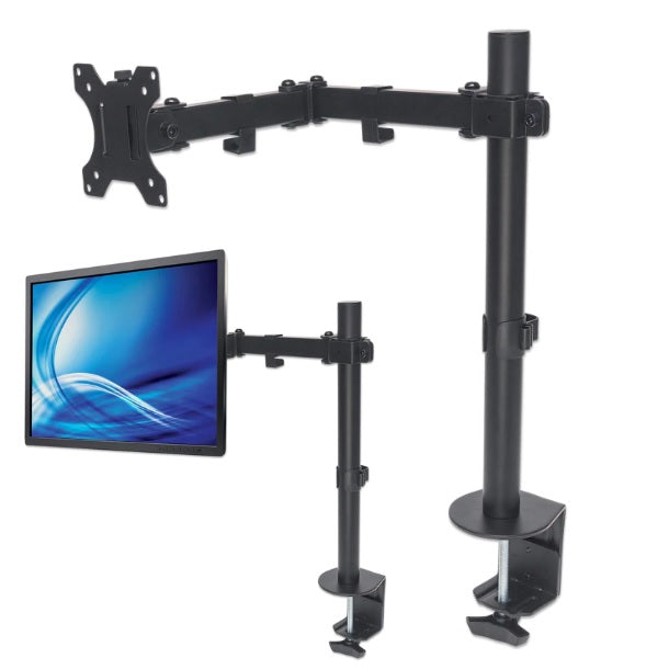 SOPORTE MANHATTAN MONITOR P/1 13 A 30 PULG ESCRITORIO MOV DE BRAZOS DE DOBLE ARTICULACION
