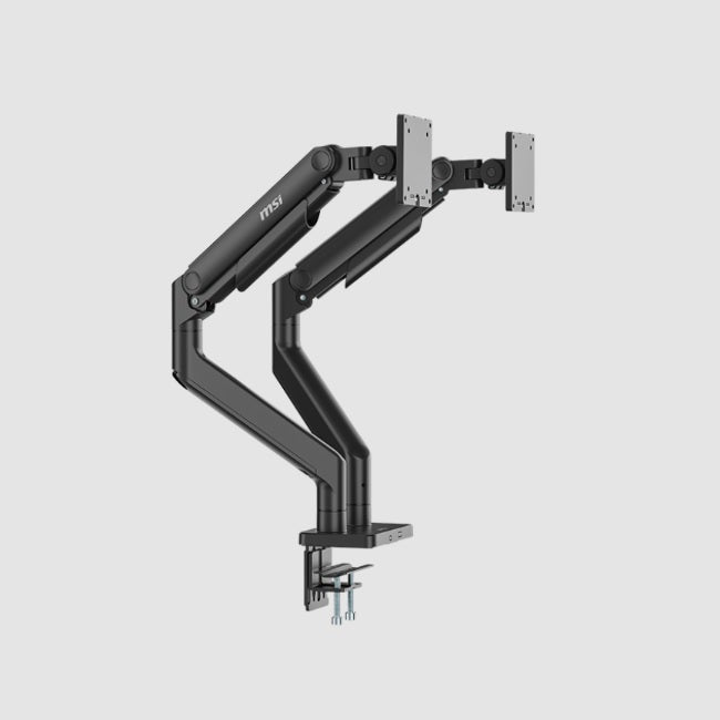 Soporte de Escritorio MSI MAG MT201D para 2 monitores 17 a 49 pulgadas hasta 20KG negro