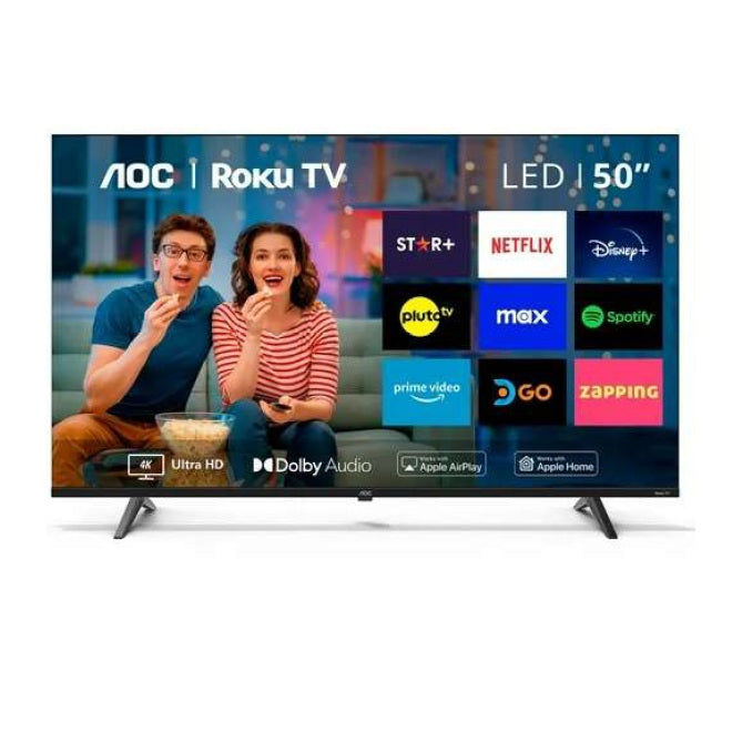Smart TV AOC 50 pulg RokuTv 4K 3840*2160 Wifi 3HDMI 1USB Ethernet VESA