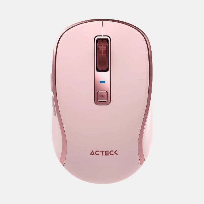 Mouse Acteck inalambrico Optimize Trip Pro MI580 Rosa 2.4 GHz 1600 DPI 6 Botones Elite