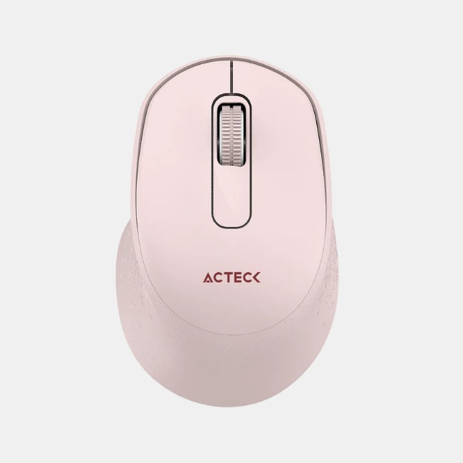 Mouse Acteck inalambrico Optimize Ergo MI470 Advanced Rosa 2.4 GHz 1600 DPI Compatible con Mac y Windows