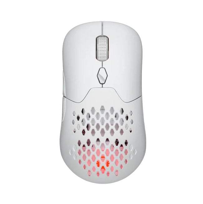 Mouse Balam Rush Speeder Perform MG979 Blanco Inalambrico/Bluetooth Carátulas y Switch intercambiables Recargable Tipo C 600 mAh 5000 DPI