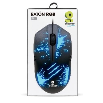 Mouse Brobotix basico USB RGB XPLOTION modelo 263939 color Negro