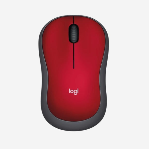 Mouse Logitech M185 Conexion Inalambrica Rojo DPI 1000 3xBotones Alcance 10m Compatible con Windows MacOS Linux