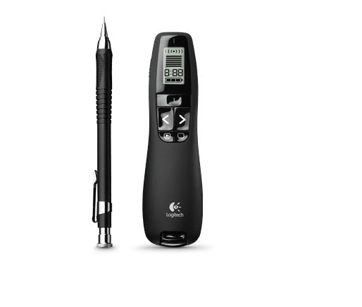 PRESENTADOR LOGITECH INALAMBRICO R800 APUNTADOR VERDE PANTALLA LCD