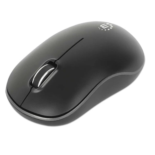Mouse Manhattan Optico inalambrico negro 6 botones 2.4G