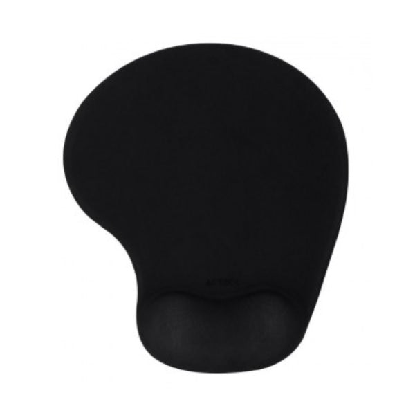 Mousepad Acteck Pad Plane MG210 Negro con Reposamuñecas de Gel Acabado de Tela Base Antideslizante