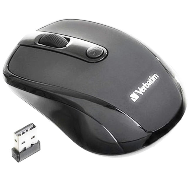 Mouse Verbatim inalámbrico óptico Bravo USB Negro