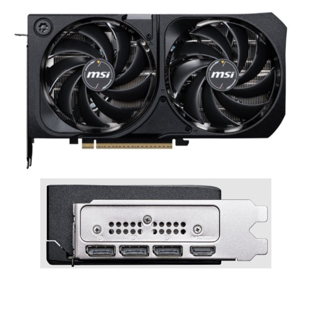 Tarjeta de video MSI 12GB GeForce RTX 5070 SHADOW 2X 2xfan GDDR7 DLSS4 OC 1xHDMI 3xDP