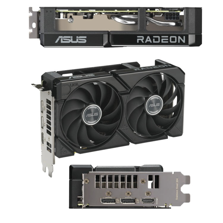 Tarjeta de video ASUS 16GB Radeon RX 9060 XT Dual GDDR6 1xHDMI 2xDP 2xFan DUAL-RX9060XT-16G