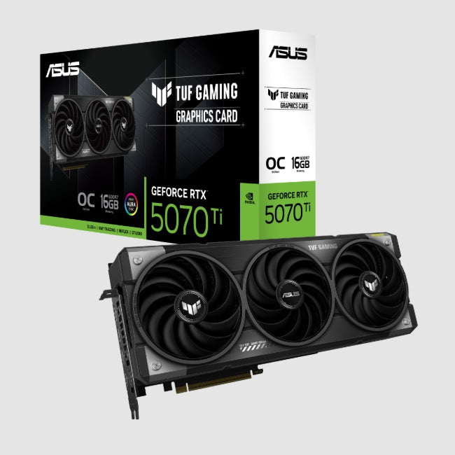 Tarjeta de video Asus 16GB TUF RTX 5070 TI GAMING GDDR7 2xHDMI 3xDP 3xFan TUF-RTX5070TI-O16G-GAMING