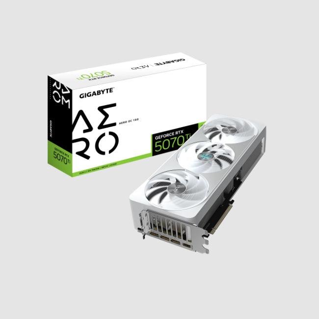 Tarjeta de video Gigabyte 16GB GeForce RTX 5070 TI AERO 3xfan GDDR7 1xHDMI 3xDP GV-N507TAERO OC-16GD