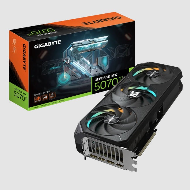 Tarjeta de video Gigabyte 16GB GeForce RTX 5070 Ti GAMING RGB 3xfan GDDR7 DLSS4 OC 1xHDMI 3xDP GV-N5070GAMING OC-16GD