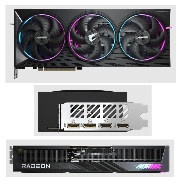 Tarjeta de video Gigabyte 16GB RX9070 XT Aorus Elite GDDR6 2xHDMI 2xDP 3xFan GV-R9070XTAORUS E-16GD