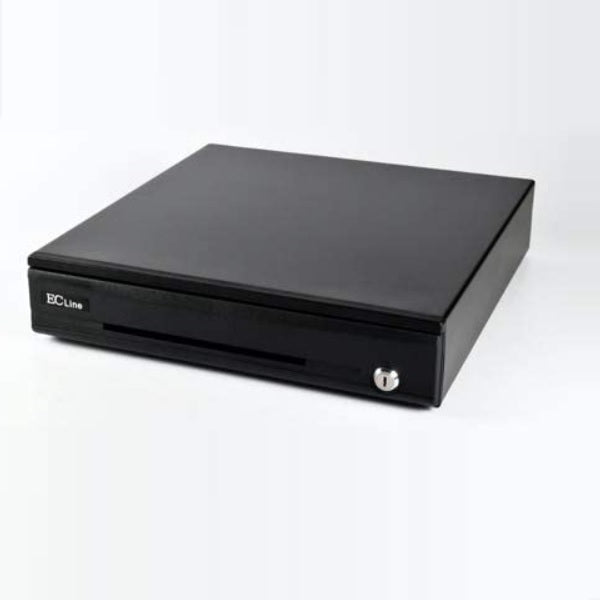 CAJON DE DINERO EC LINE EC-CD-100M-II 5 BILLETES 7 MONEDAS CABLE RJ11- ( NO APLICA DOA )