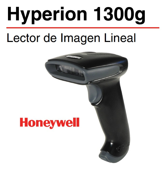 Lector de Codigo de Barras Honeywell Hyperion Imager 1300G-2USB Alambrico 1D con Cable Usb Negro Sin /Base
