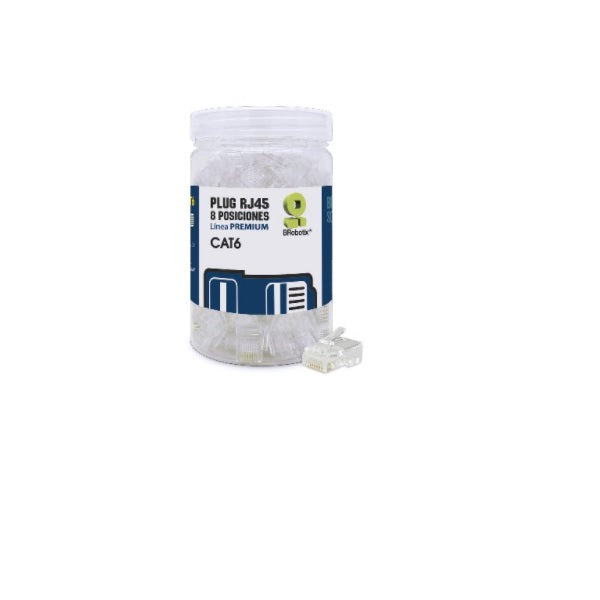 PLUG Brobotix RJ45 CAT6 8 posiciones bote con 100 pz