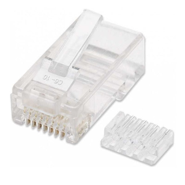 PLUG INTELLINET RJ45 SOLIDO CAT 6 100 PZAS