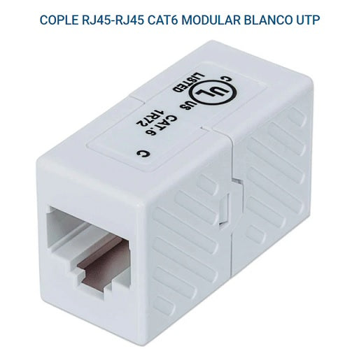 COPLE INTELLINET CAT 6 BLANCO MODULAR 8P8C H A 8P8C H 504751