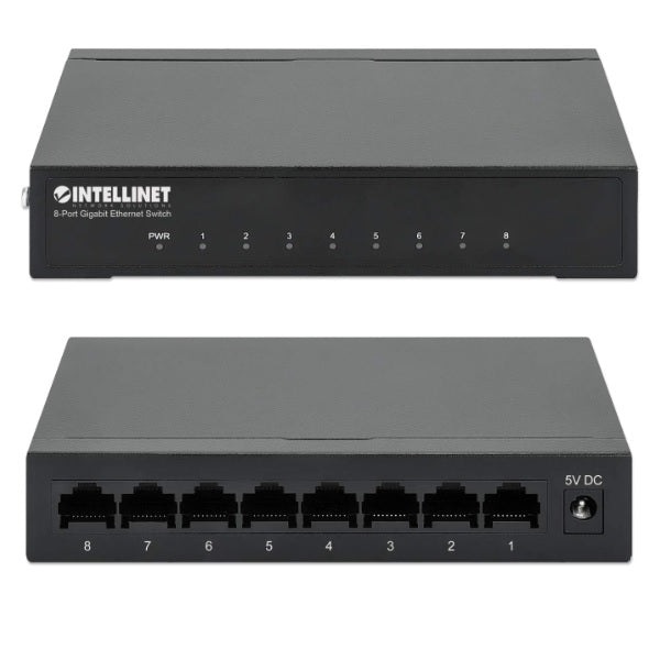 Switch Intellinet 8 Puertos Gigabit Metal