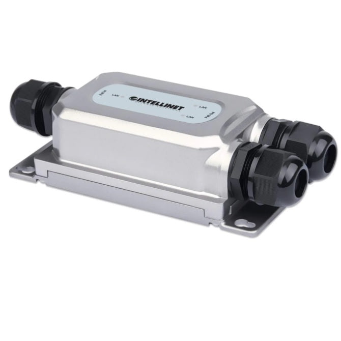 Extensor Intellinet para exteriores Ultra PoE con 2 salidas Gigabit Ethernet extiende el PoE hasta 100m