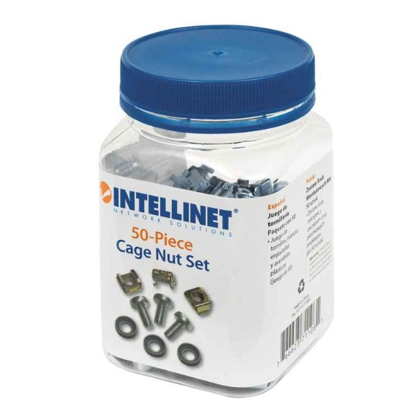 Tornillería Intellinet (50 Juegos) Bote M6 Para Accesorios Rack