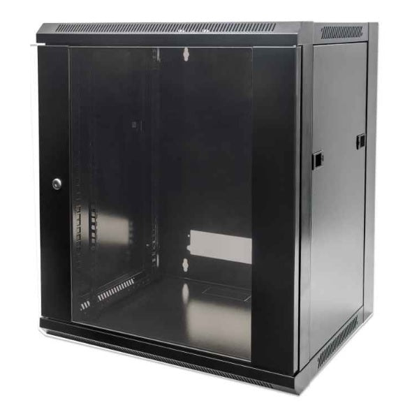 Gabinete Intellinet 19 pulagadas 15U Mural hasta 60kg 570x600 puerta cristal 711951