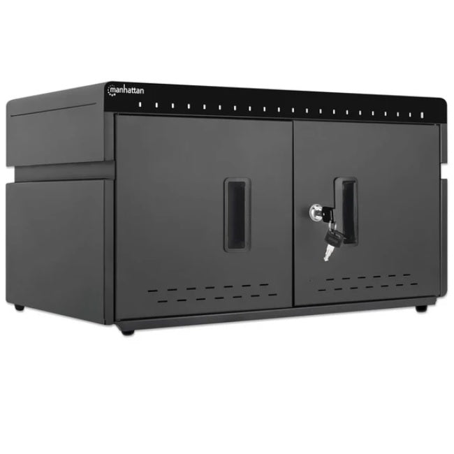 Gabinete Intellinet de carga 20 dispositivos USB C 10.8 pulgadas 180W con carga rapida con llave