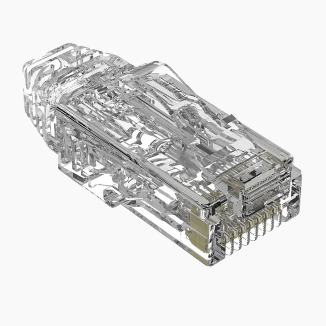 Plug Panduit Rj45 Cat6/6a Para Cable UTP de Calibre 28 AWG Chapado en Oro de 50 micras Paquete de 100 piezas