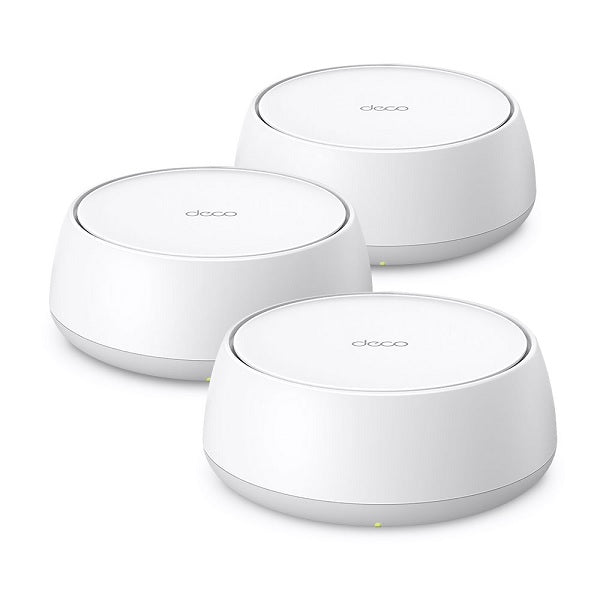 Sistema Deco BE23 (3 piezas) TP-Link Mesh Wi-Fi 7 BE3600 5GHz 2882 y 2.4GHz 688 Mbps MLO MU-MIMO OFDMA 2x RJ45 2.5Gbps x pieza