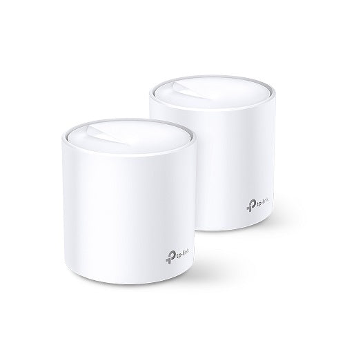 Sistema Deco X20 (2 piezas) TP-Link Mesh Wi-Fi 6 AX1800 (2 puertos RJ45 gigabit por pieza) MU-MIMO OFDMA Beamforming