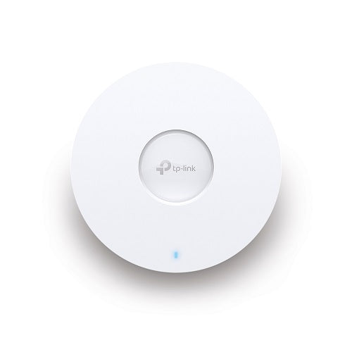 Access Point TP-Link para interior Wi-Fi 6 EAP650 Ultra-Slim AX3000 MU-MIMO 1 puerto RJ45 gigabit PoE+ 802.3at Omada Mesh SDN HE160